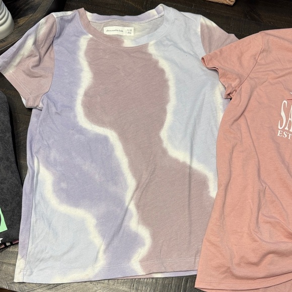 3 count bundle abercrombie kids Abercrombie & fitch short sleeve T-shirts girls - Picture 3 of 4